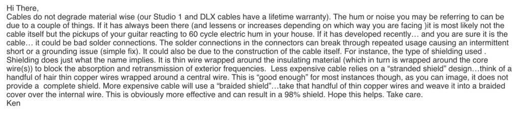 Can Guitar Cables Cause Buzzing? - A direct answer and an opinion from an expert. 