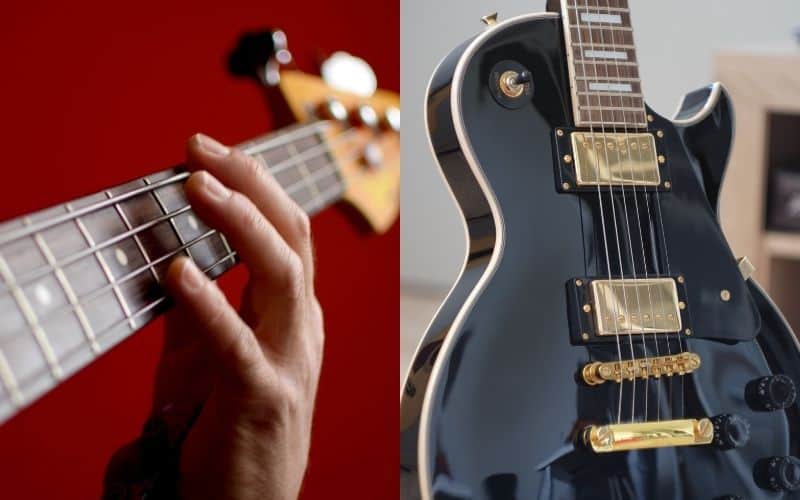 Bass and Electric Guitar 4-string versus 6-string 