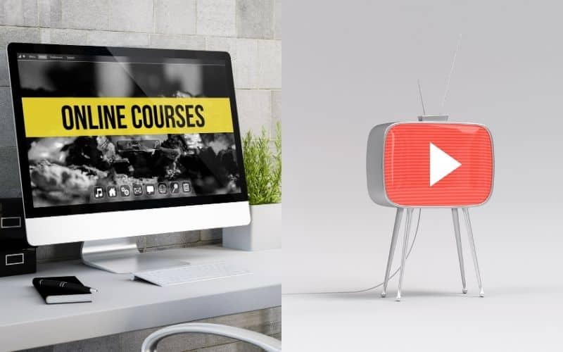 Cursos On-line e no YouTube 