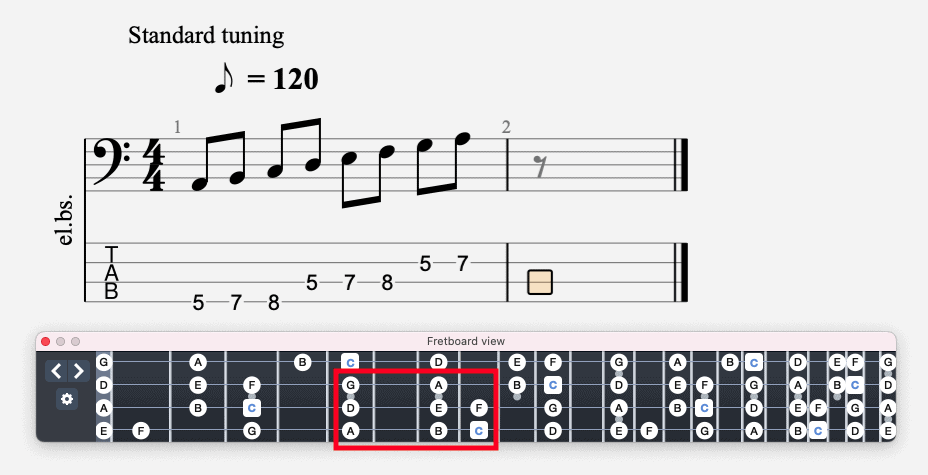 A Minor Scale on Bass 