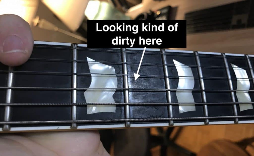 Dirty guitar deals strings