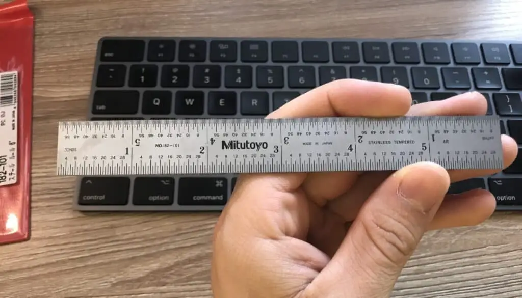Mitutoyo Ruler - How to Set Up A PRS Guitar