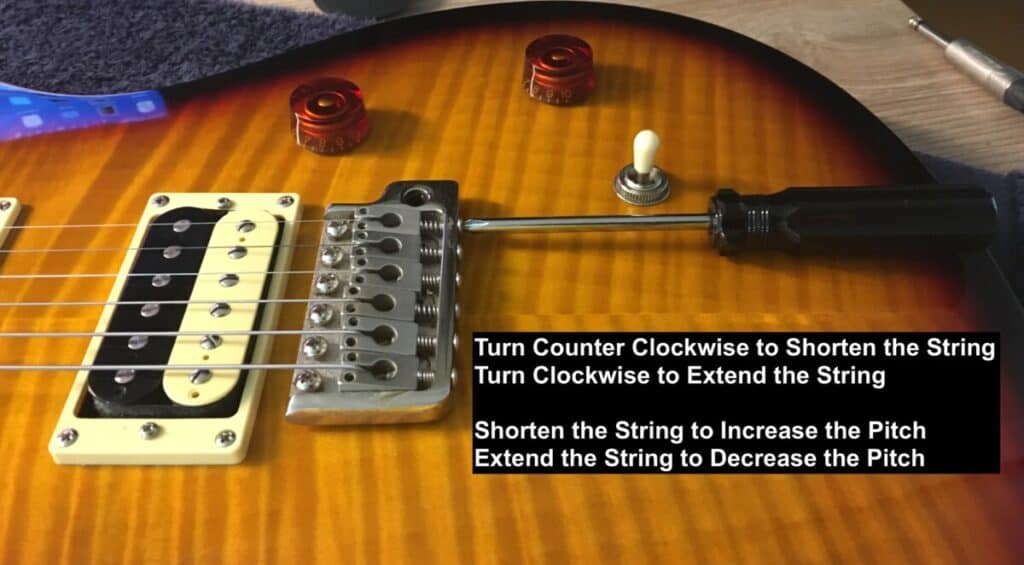 Setting the Intonation  - How to Set Up PRS Guitar