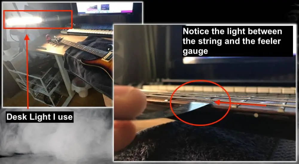 Truss Rod Measurement Light Trick - How to Set The Action on the PRS Guitar