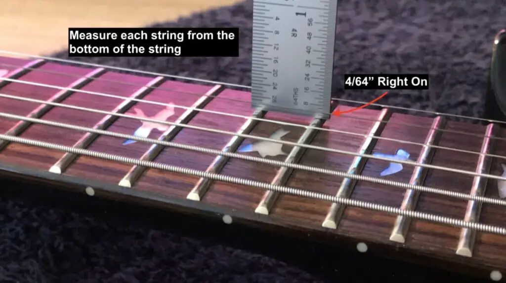 Where to Measure String Height 17th Fret - How To Set Up A PRS Guitar