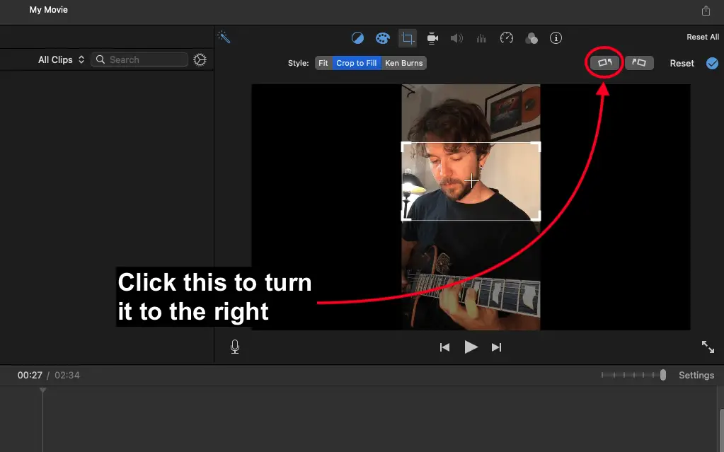 Crop to Filll - How to Make Guitar Videos for IG 