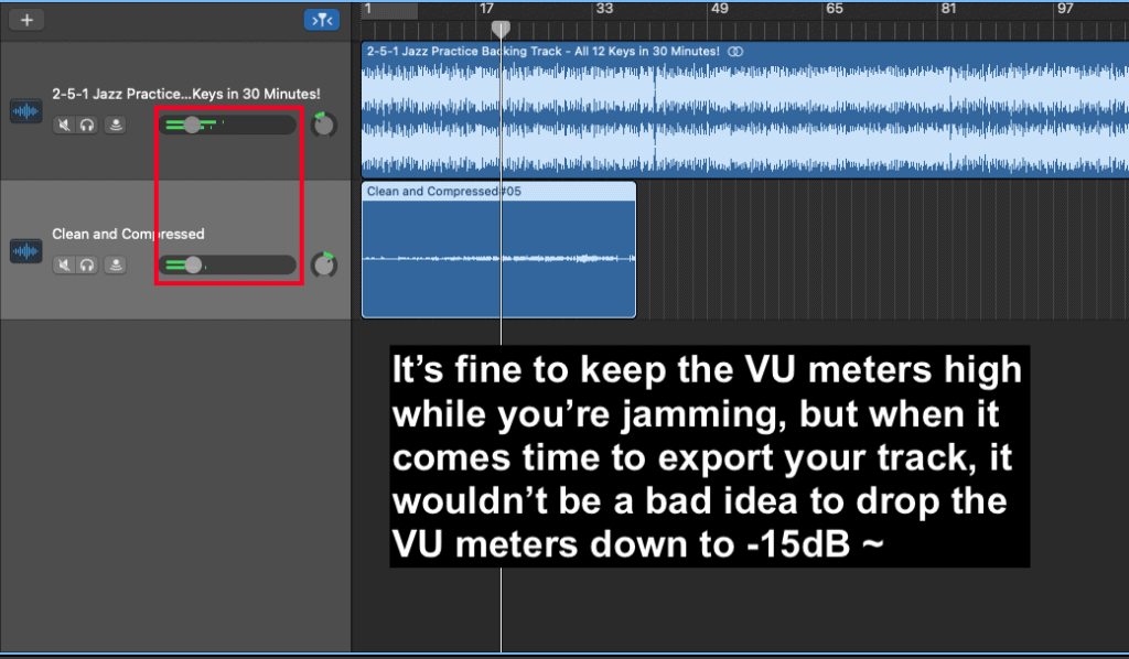 Volume for Track Meters - How to Make Guitar Videos for IG 