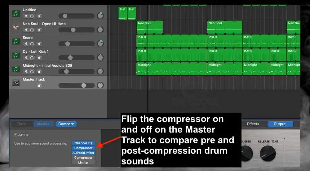 Compression on the Master Track - Should the Guitar and Drums Be the Same Volume 