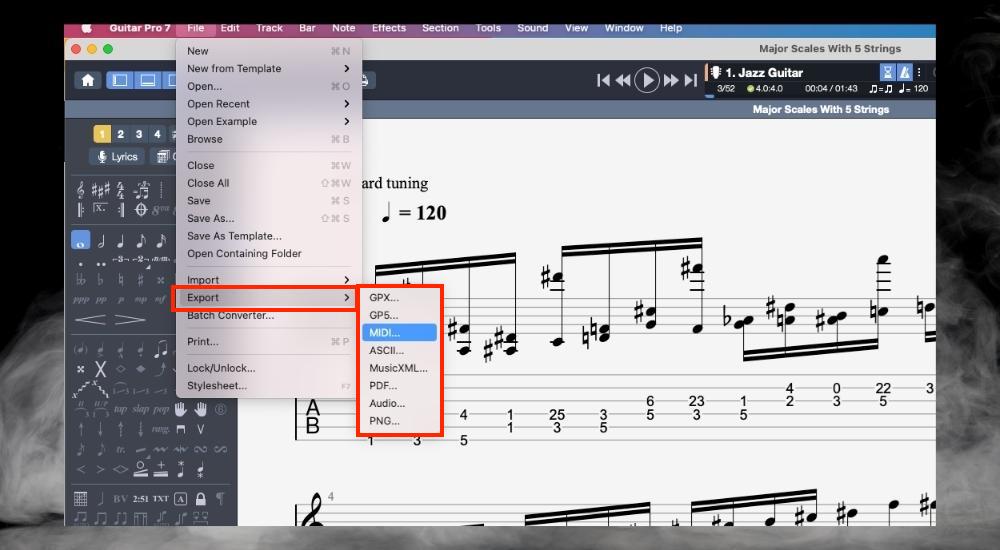 Export the Guitar Pro - What Can Guitar Pro Do A Comprehensive List Of Features