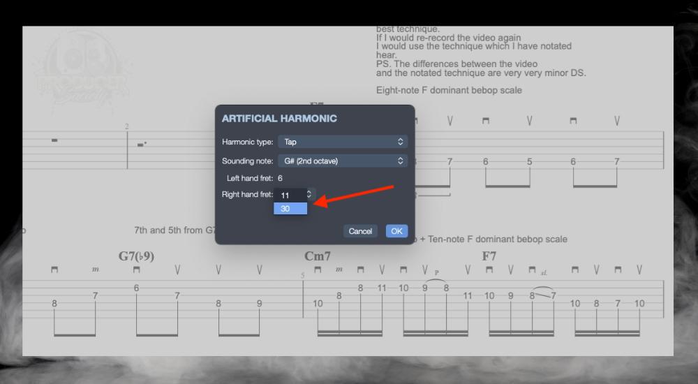 Harmonic Choices More - Guide to Pinch, Tap, Semi, & Natural Harmonics in Guitar Pro