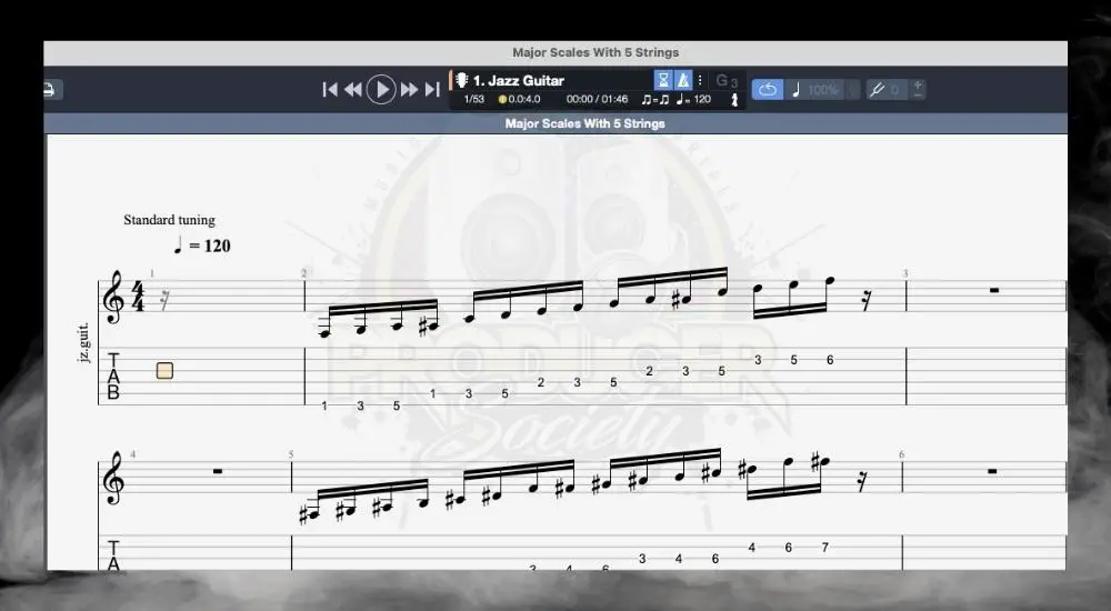 Inserted Bar - How to Add Measures and Bars in Guitar Pro 