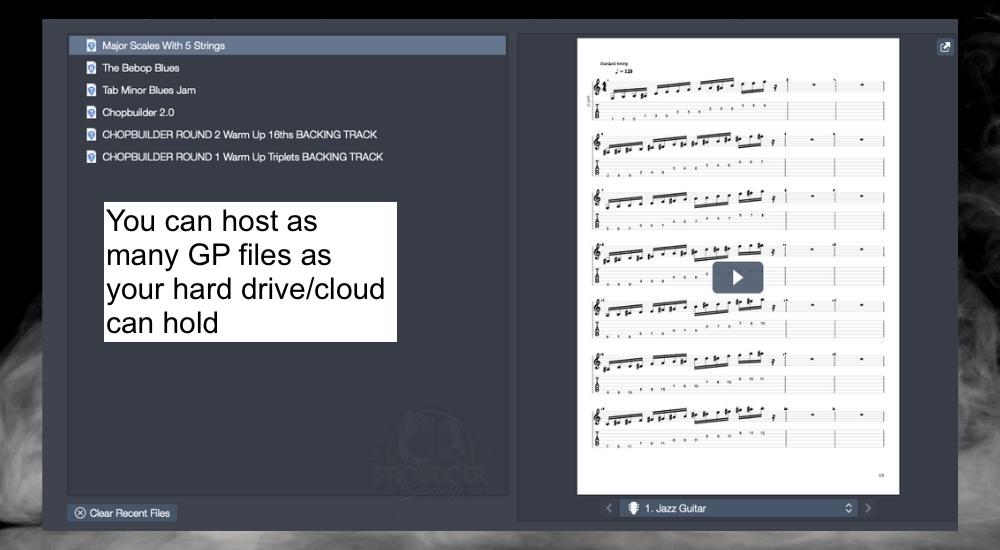 Lots of Files - What Can Guitar Pro Do A Comprehensive List Of Features