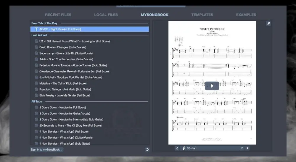 MySongBook - What Can Guitar Pro Do 