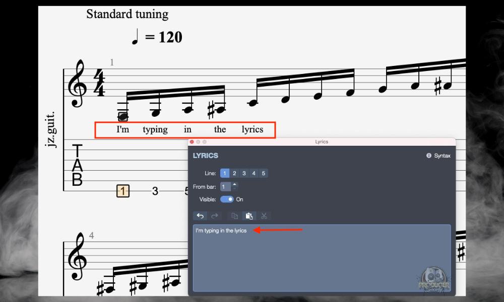 Add Lyrics - How to Add Text and Lyrics in Guitar Pro [Full Guide]