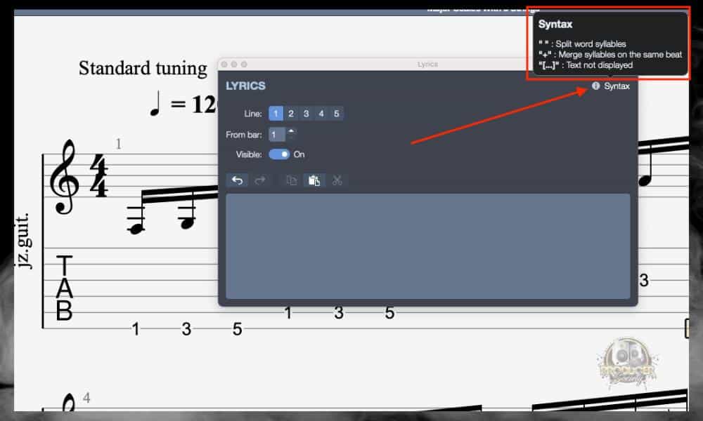 Bring Up the Syntax - How to Add Text and Lyrics in Guitar Pro [Full Guide]