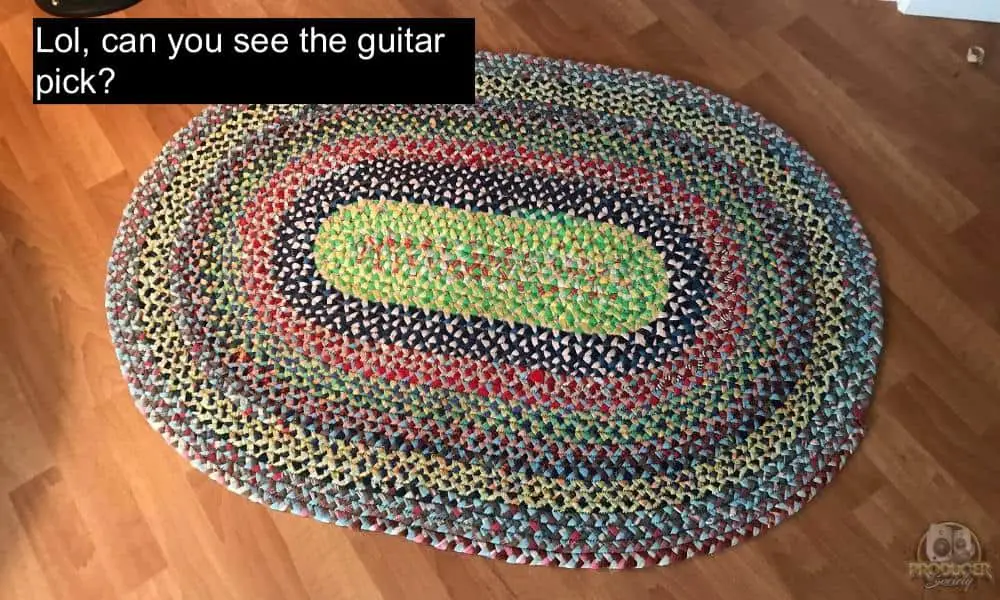 Guitar Pick on Carpet - Why Are Guitar Picks So Easy to Lose [ANSWERED]