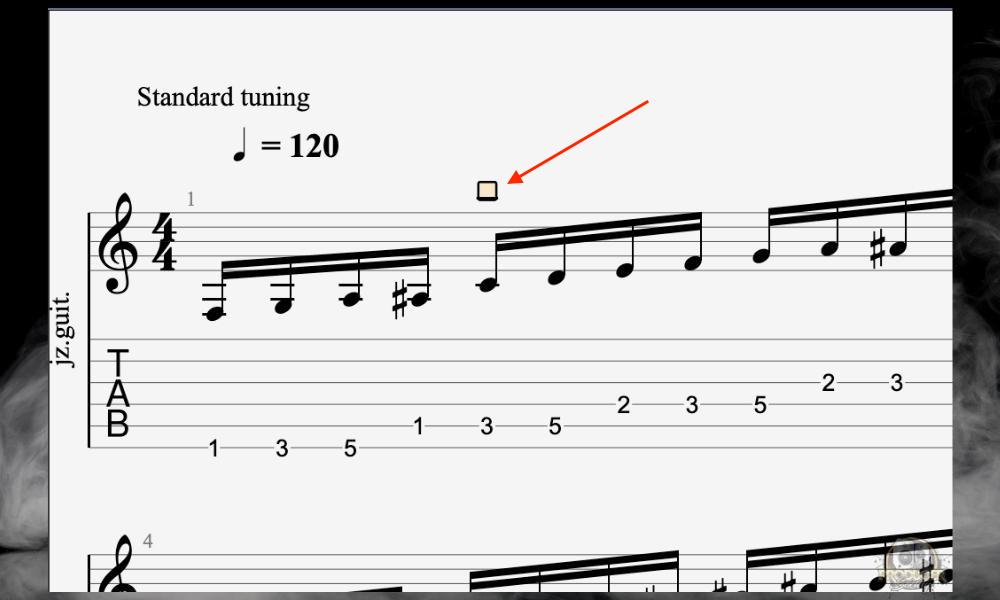 Highlight Where Text Goes - How to Add Text and Lyrics in Guitar Pro [Full Guide]