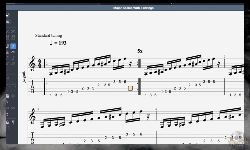 Repeat 5x - How to Repeat Bars in Guitar Pro