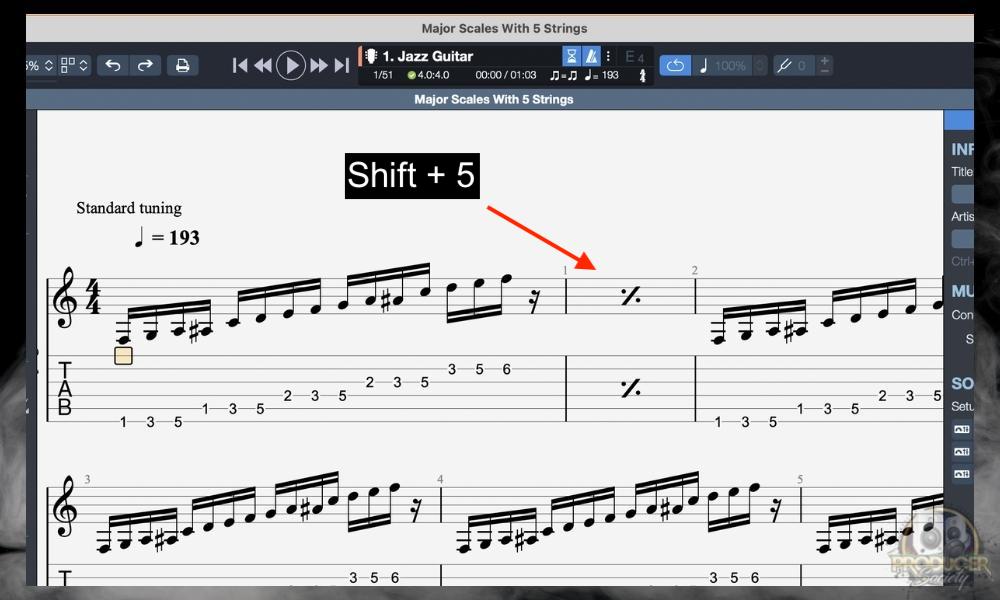 Repeat Bar - How to Repeat Bars in Guitar Pro [Dead Simple]