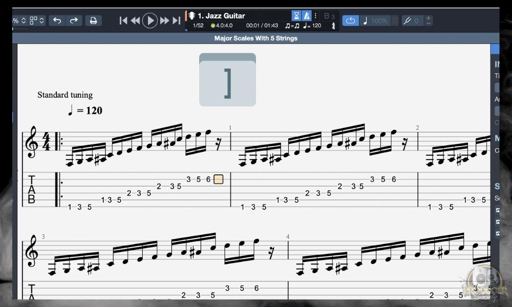 Right Bracket - How to Repeat Bars in Guitar Pro [Dead Simple]