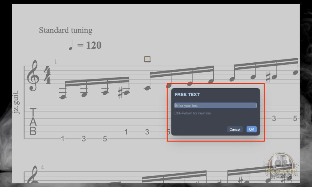 Text Box Prompt - How to Add Text and Lyrics in Guitar Pro [Full Guide] 