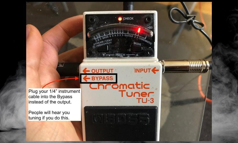 Bypass Mode - How to Use the BOSS TU-3 Tuner Pedal