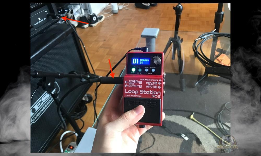 Connect 1/4" Cable - How to Use RC-5 Loop Station