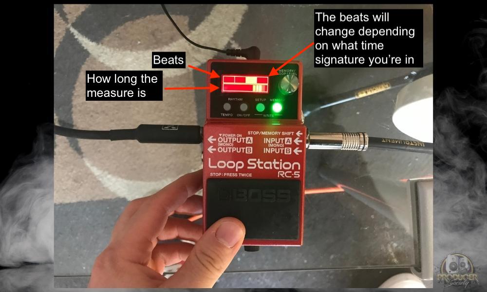 Display Bars Tempo and Beats - How to Use the Boss Loop Station