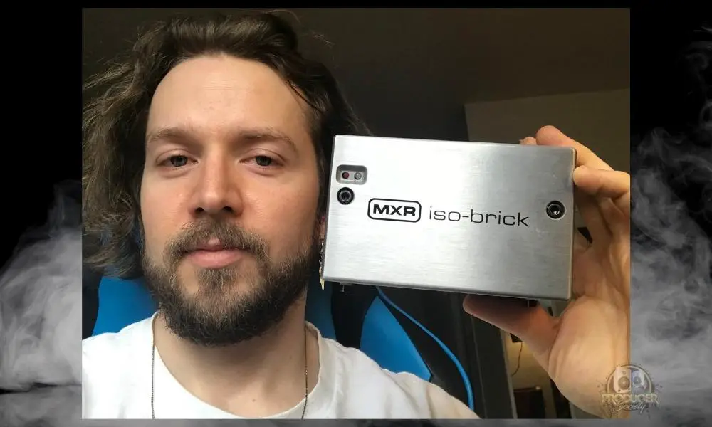Andrew S holding the MXR Isobrick - How to Use the MXR M238 Isobrick 