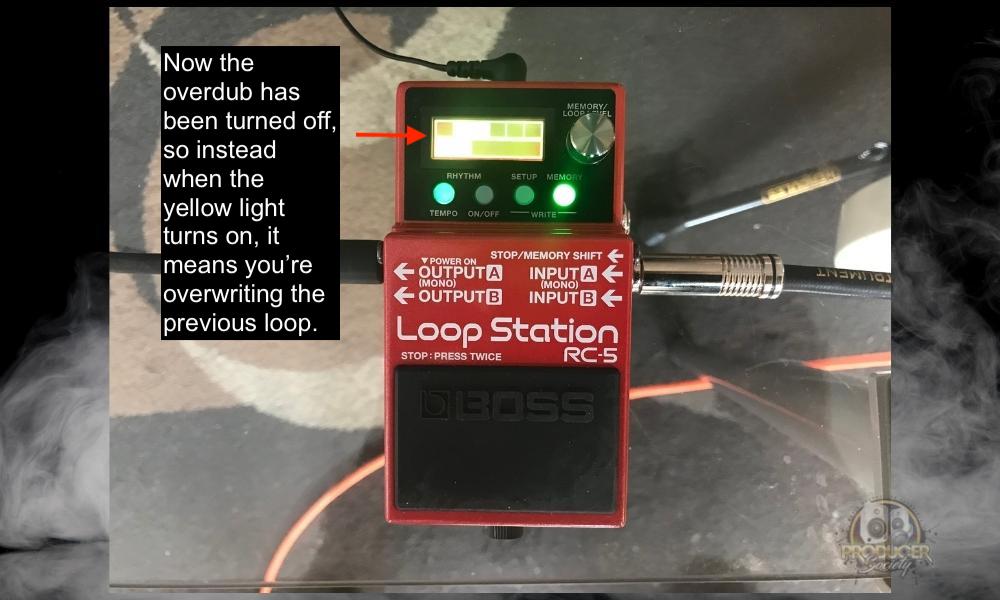 Overdub Turned Off - How to Use the Boss Loop Station RC-5