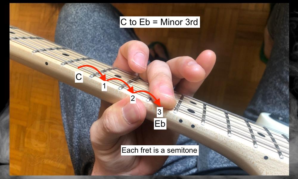 11th Fret on the 6th String - How to Harmonize in Major and Minor 3rds 