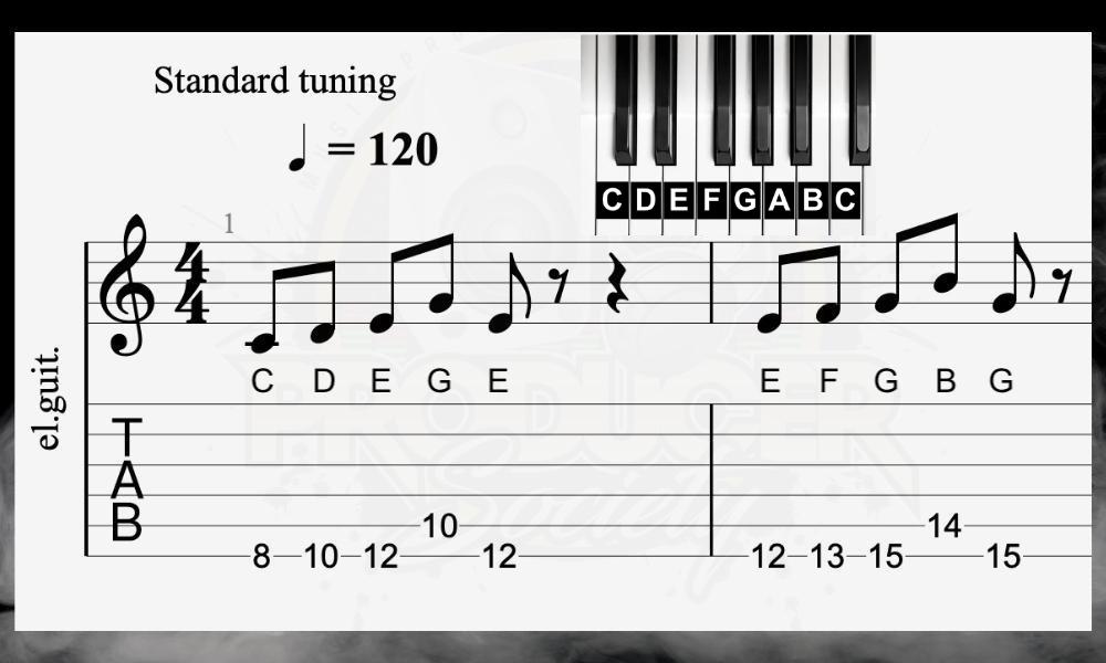 C Major to E Phrygian - How to Harmonize in 3rds on the Guitar.