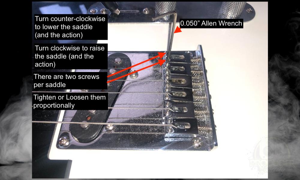 Saddles - How to Adjust the Action on a Telecaster