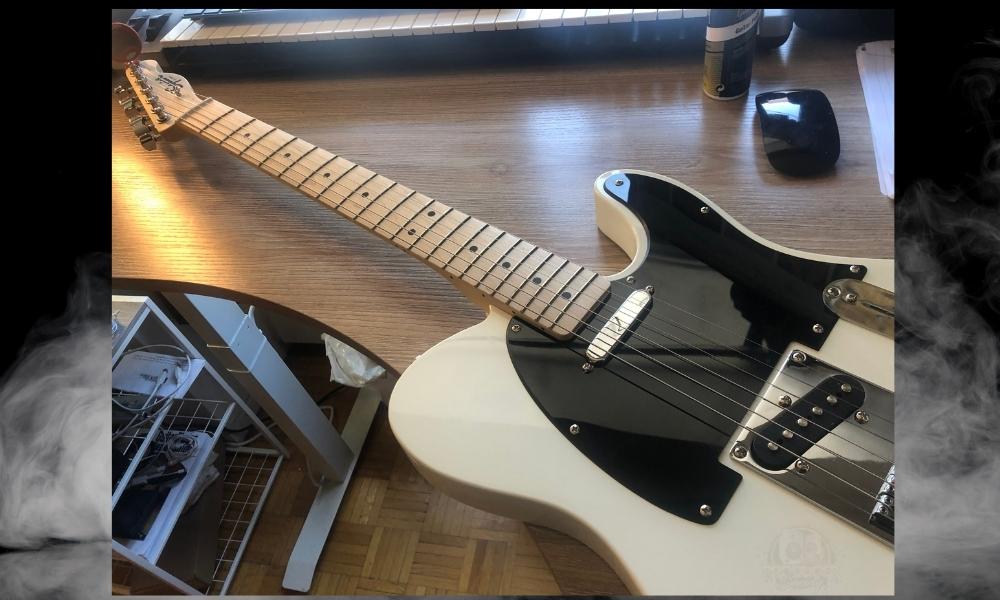 Telecaster Cleaned with Strings On - How To Set Up A Squier Telecaster