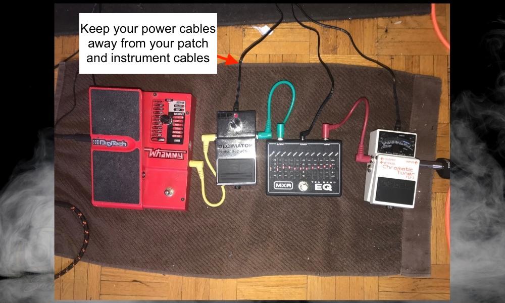 Distance Between Patch & Power Cables - Troubleshooting Guide to Guitar Pedals