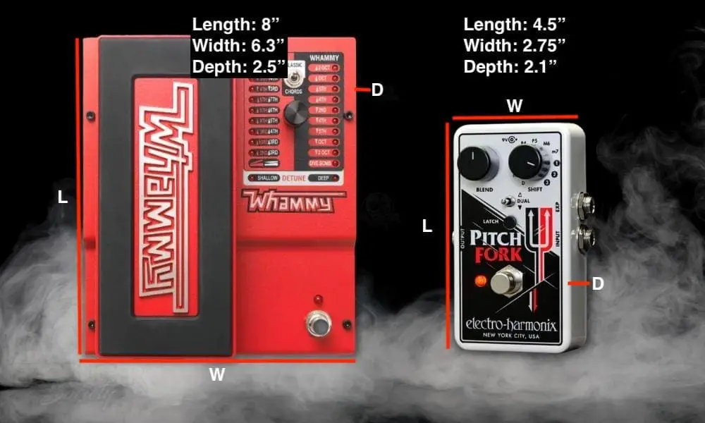 Size of Pedals - DigiTech Whammy vs EHX Pitchfork - What's the Difference