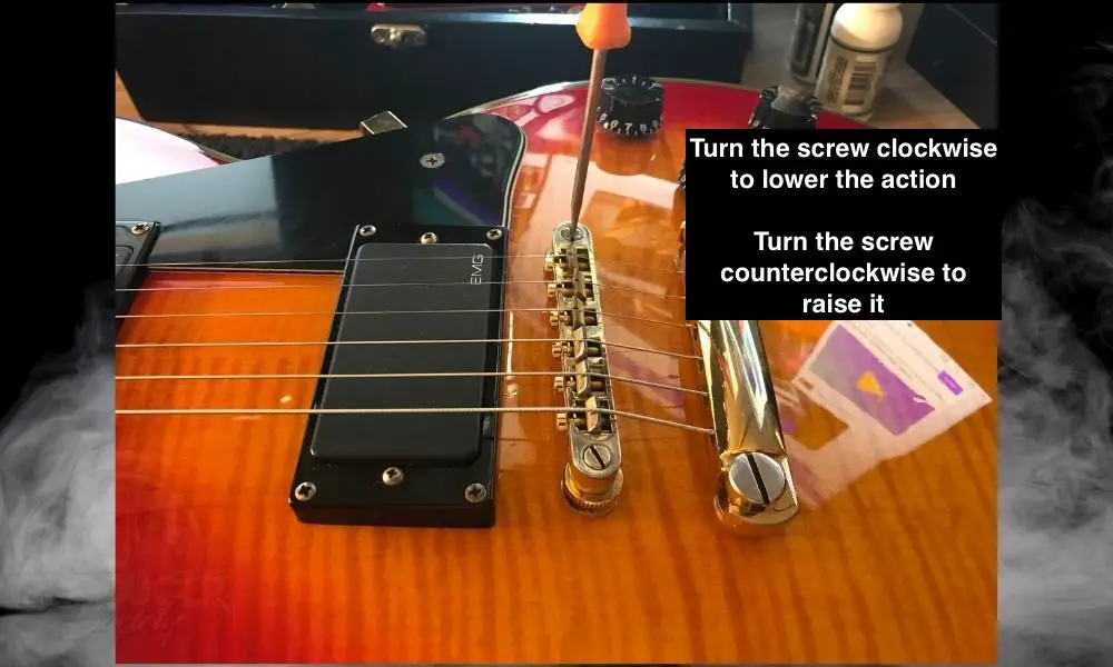 Adjust the Action - How to Set Up The Epiphone Les Paul Custom 