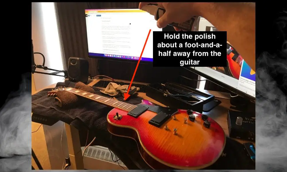 Applying Polish - How to Set up the Epiphone Les Paul Custom .jpg