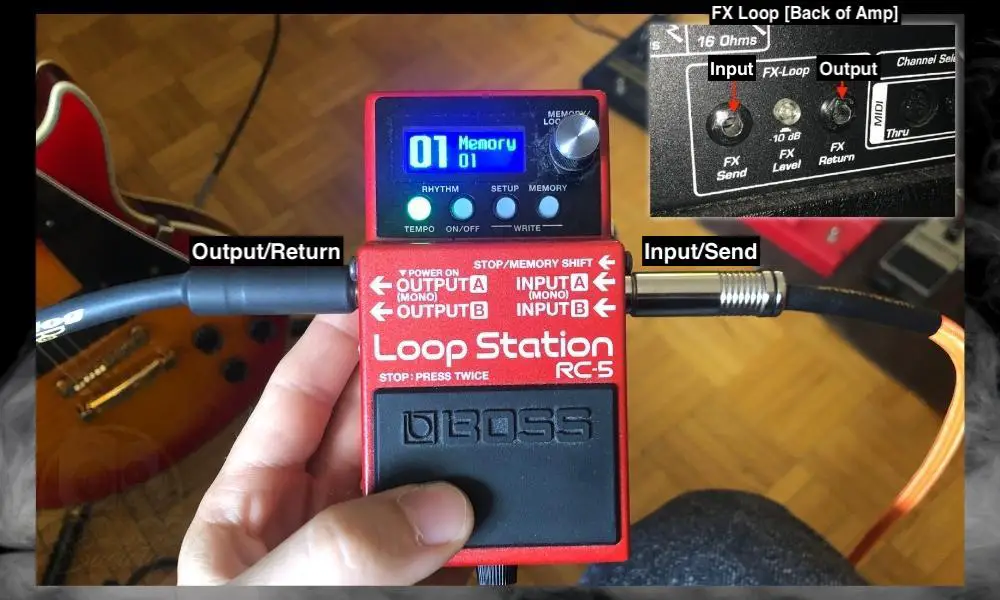 Output/Return + Input/Send - How to Connect the Looper to Your FX Loop