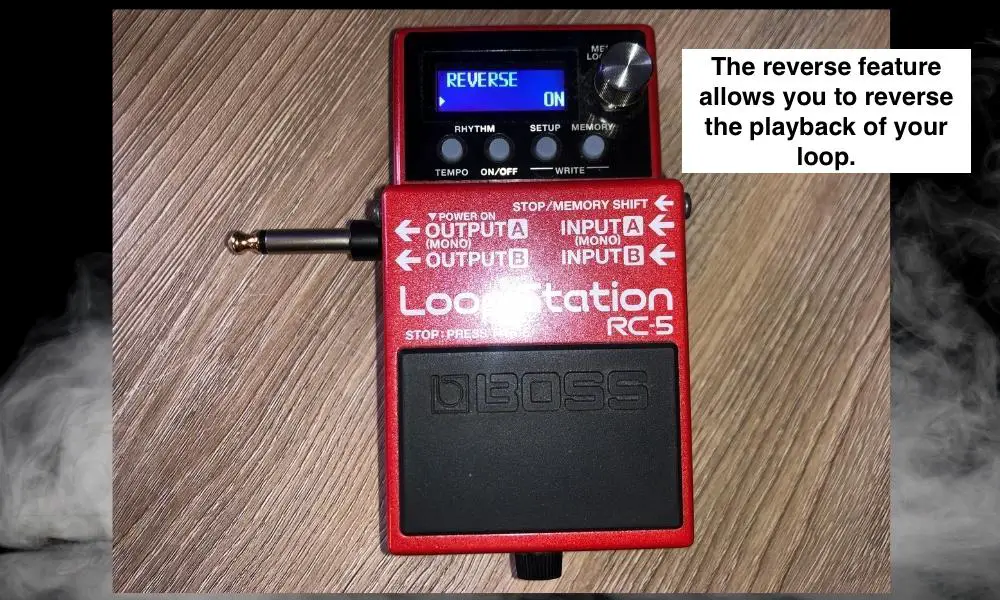 Reverse on the RC-5 - How to Use the BOSS RC-5 Loop Station 