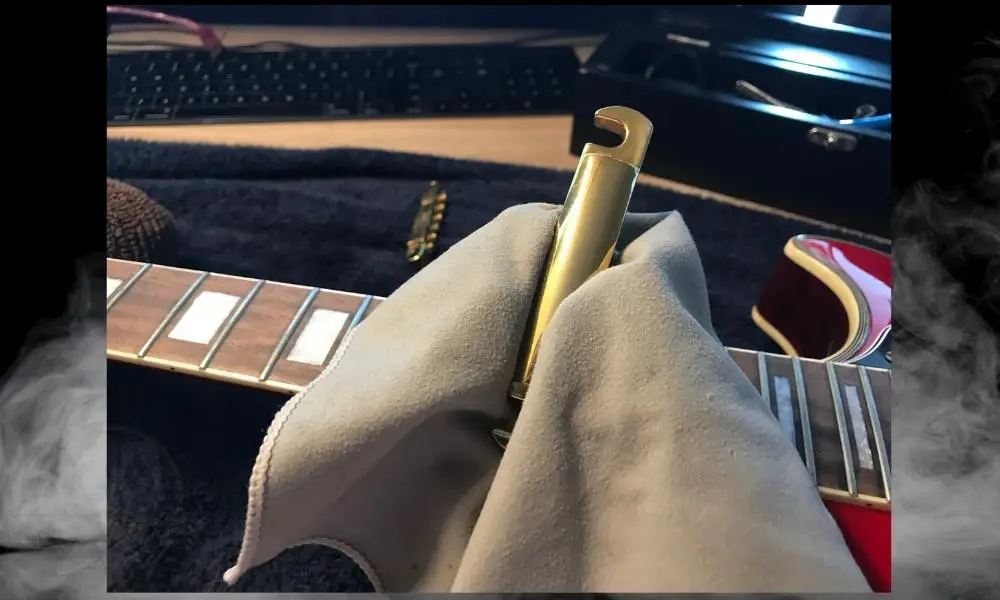 Wiping Hardware - How To Set Up The Epiphone Les Paul Custom 