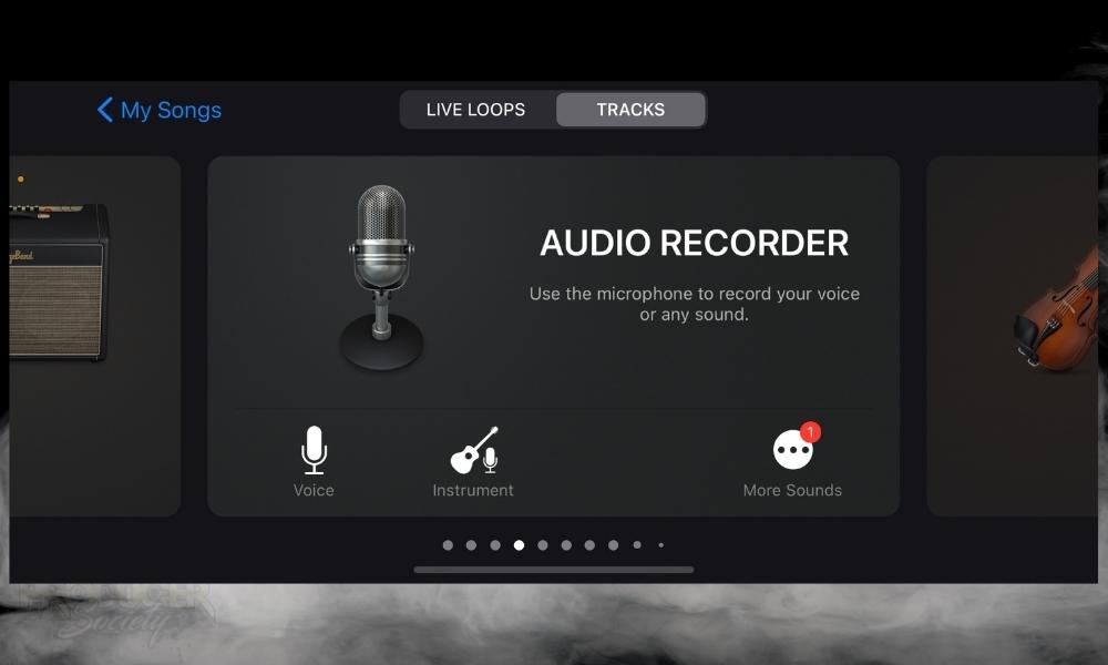 Audio Record in GarageBand iOS 