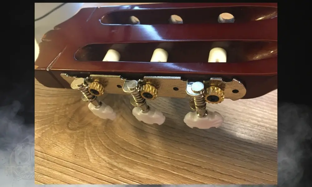 [8] Slide New Rollers In - How to Change Tuners on A Nylon String Guitar  