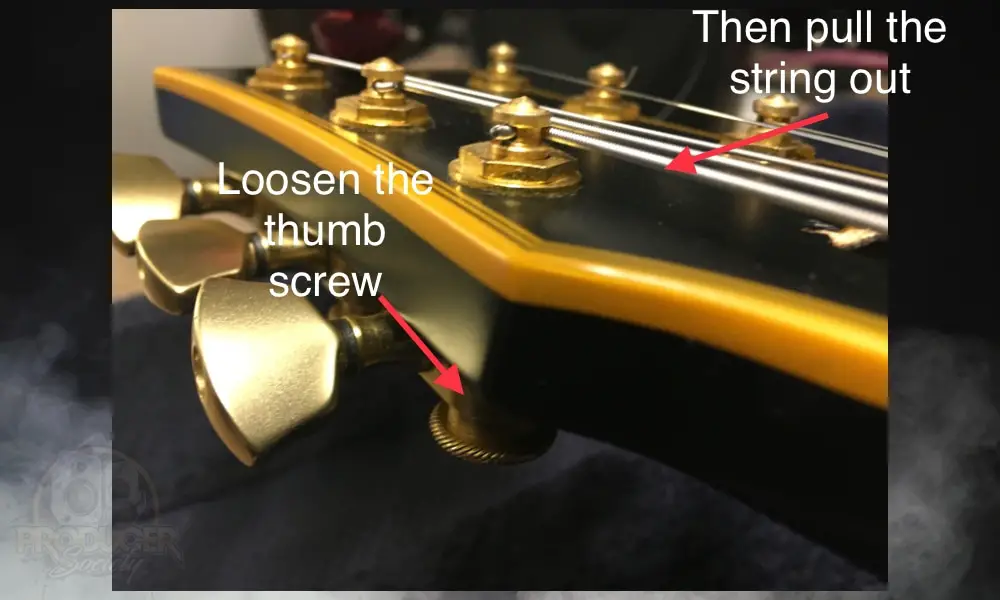 Loosen the Screw and Pull the String Out - Setting Up The ESP Eclipse 
