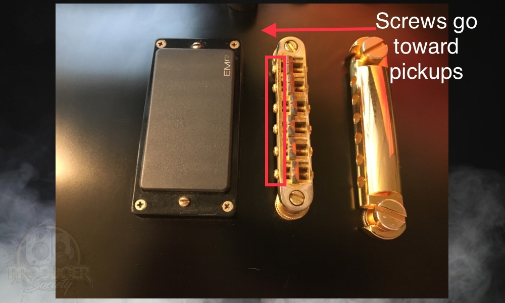 Screws Go Toward Pickups - Setting Up The ESP Eclipse 