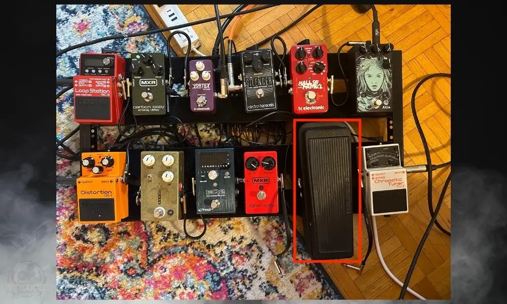 All My Pedals With the Crybaby Wah There 