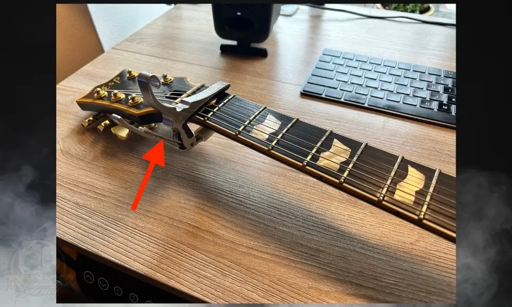 Capo on the 1st Fret - How to Set the Action on the ESP Eclipse