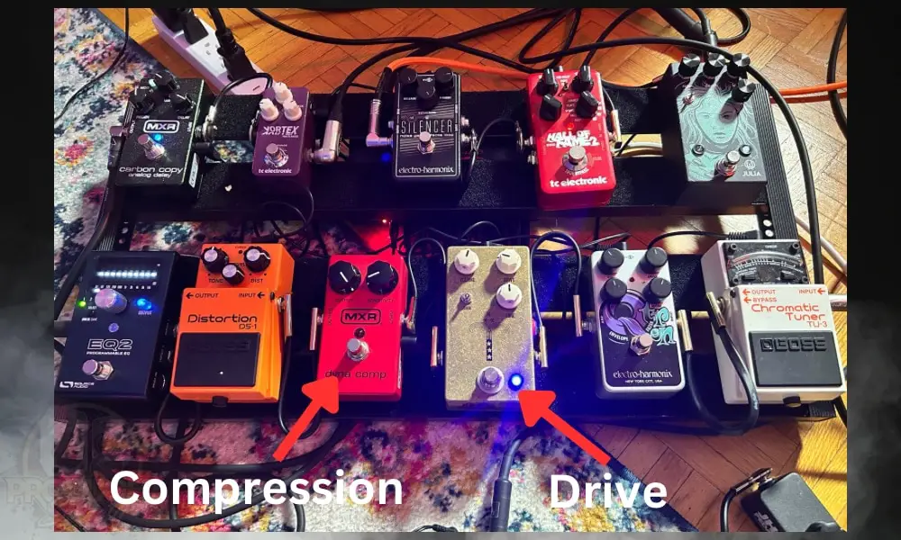 My Signal Chain but with the Compression After the Drive