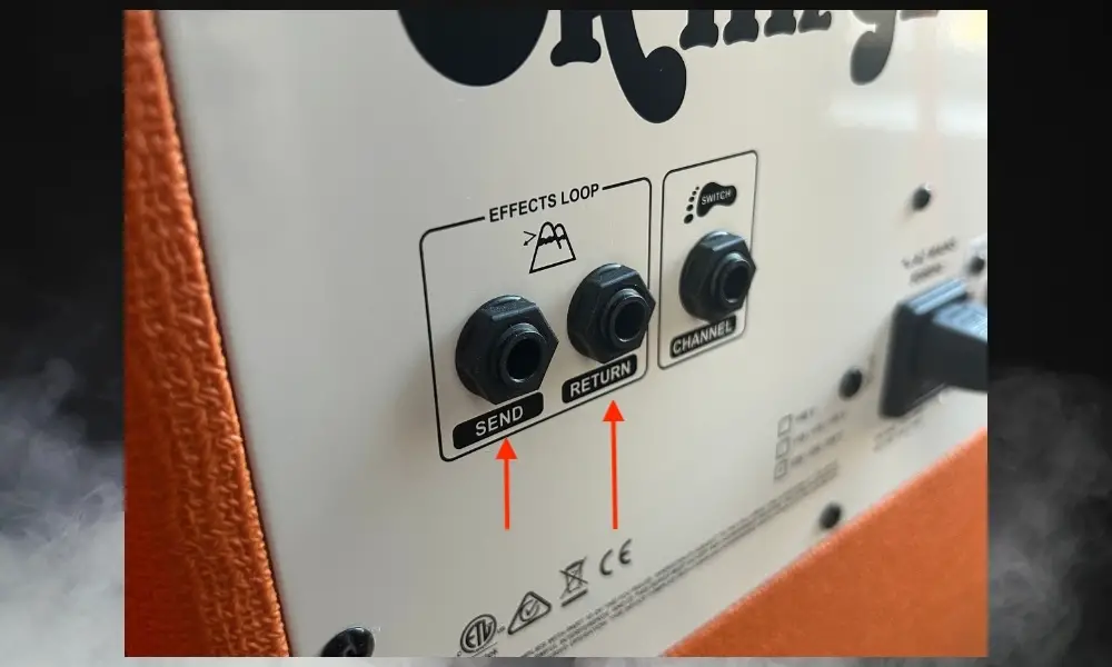 FX Loop on Orange Amp (Arrows) - Where to Put The Flanger In Your Signal Chain 