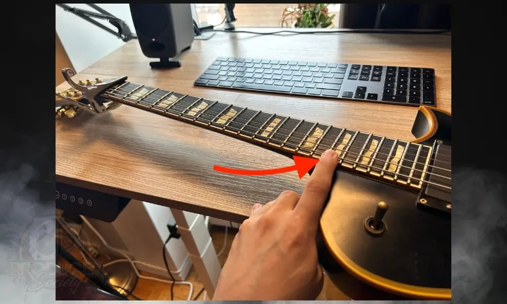 Fret on the 17th Fret - How to Set The Action on the ESP Eclipse 
